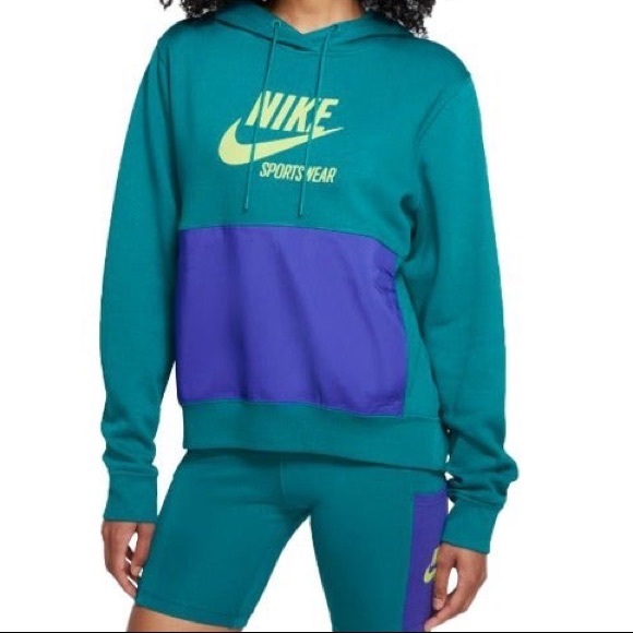 New Nike Heritage Fleece Pullover Hoodie top - Picture 2 of 7
